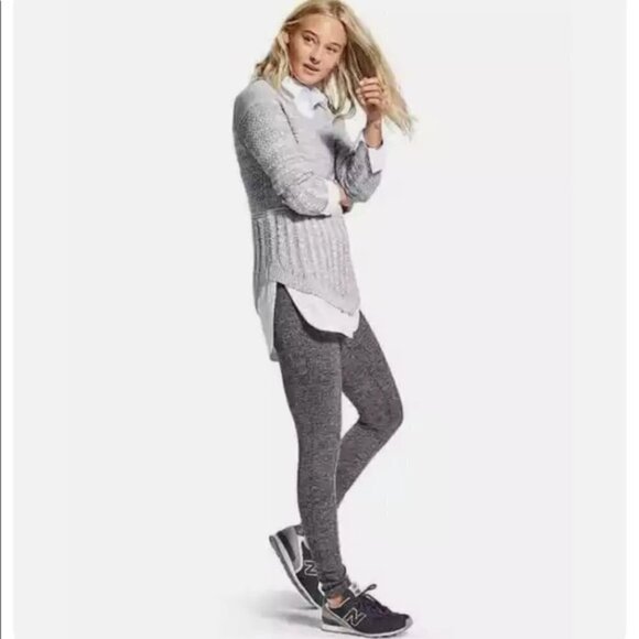 Athleta Herringbone Metro High Waisted Legging Grey‎ Small - Picture 1 of 8